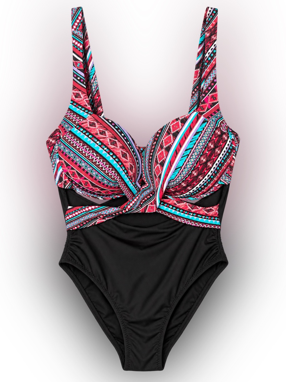 NWT Swimsuits For All Cut Out Tribal One Piece